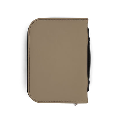 Iron Sharpens Iron Bible Cover — Proverbs 27:17 Zippered Leatherette Bible Case