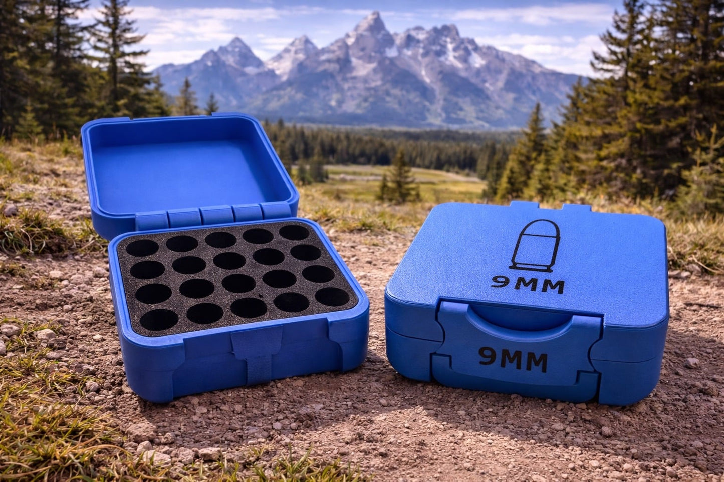 Flip Lid Ammo Box (9mm) Holds 20