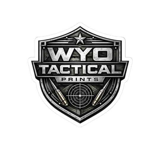 WYO Tactical Logo Sticker — Military Target Emblem Kiss-Cut Sticker