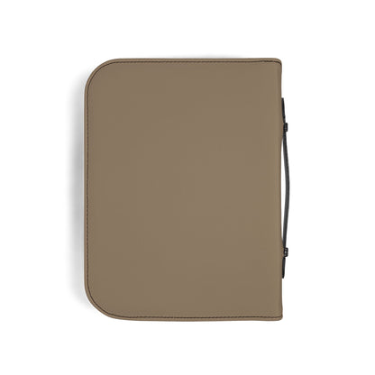 Iron Sharpens Iron Bible Cover — Proverbs 27:17 Zippered Leatherette Bible Case