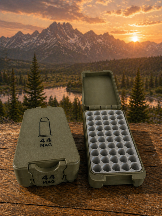 Flip Lid Ammo Box (44 MAG) Holds 50