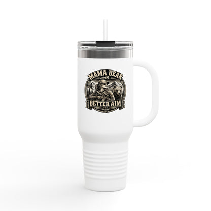 Mama Bear Travel Mug – "Mama Bear Better Aim" 40oz Insulated Tumbler