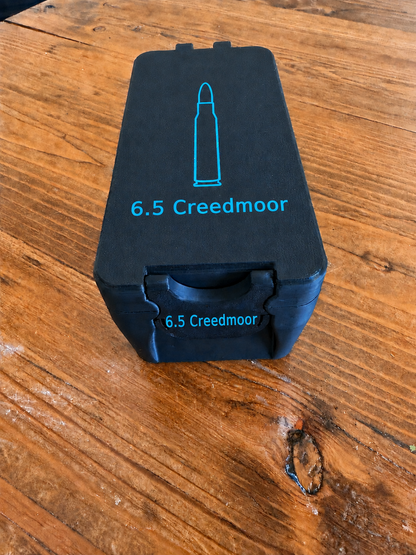 Flip Lid Ammo Box (6.5 Creedmoor) Holds 50