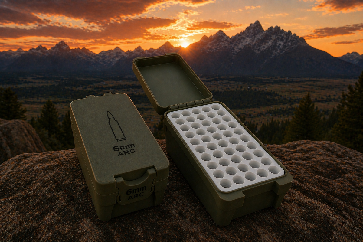 Flip Lid Ammo Box (6mm ARC) Holds 50