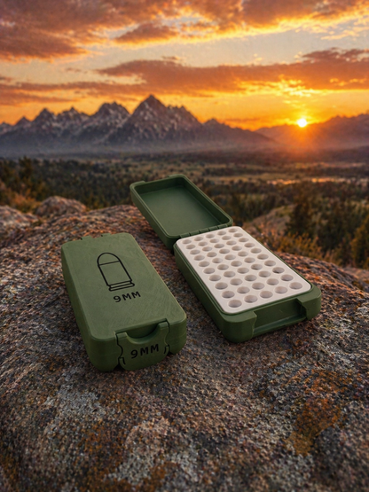 Flip Lid Ammo Box (9mm) Holds 50