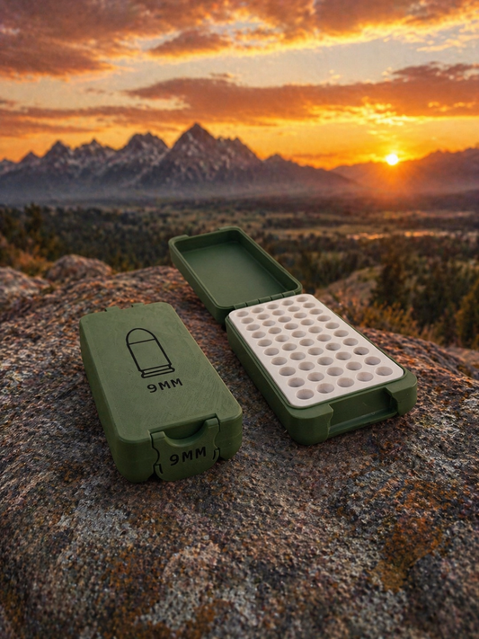 Flip Lid Ammo Box (9mm) Holds 50