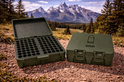 Flip Lid Ammo Box (9mm) Holds 100