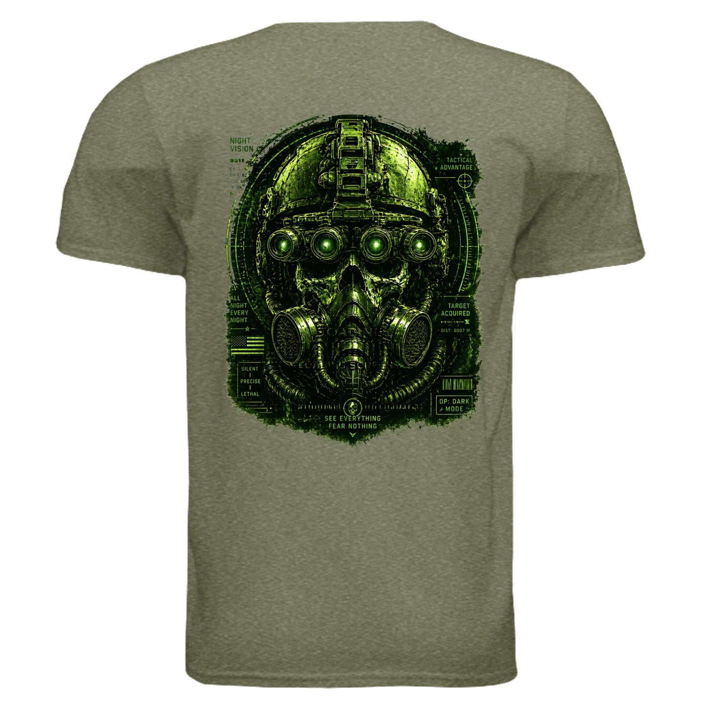 HEATHER MILITARY GREEN - G640 - BACK