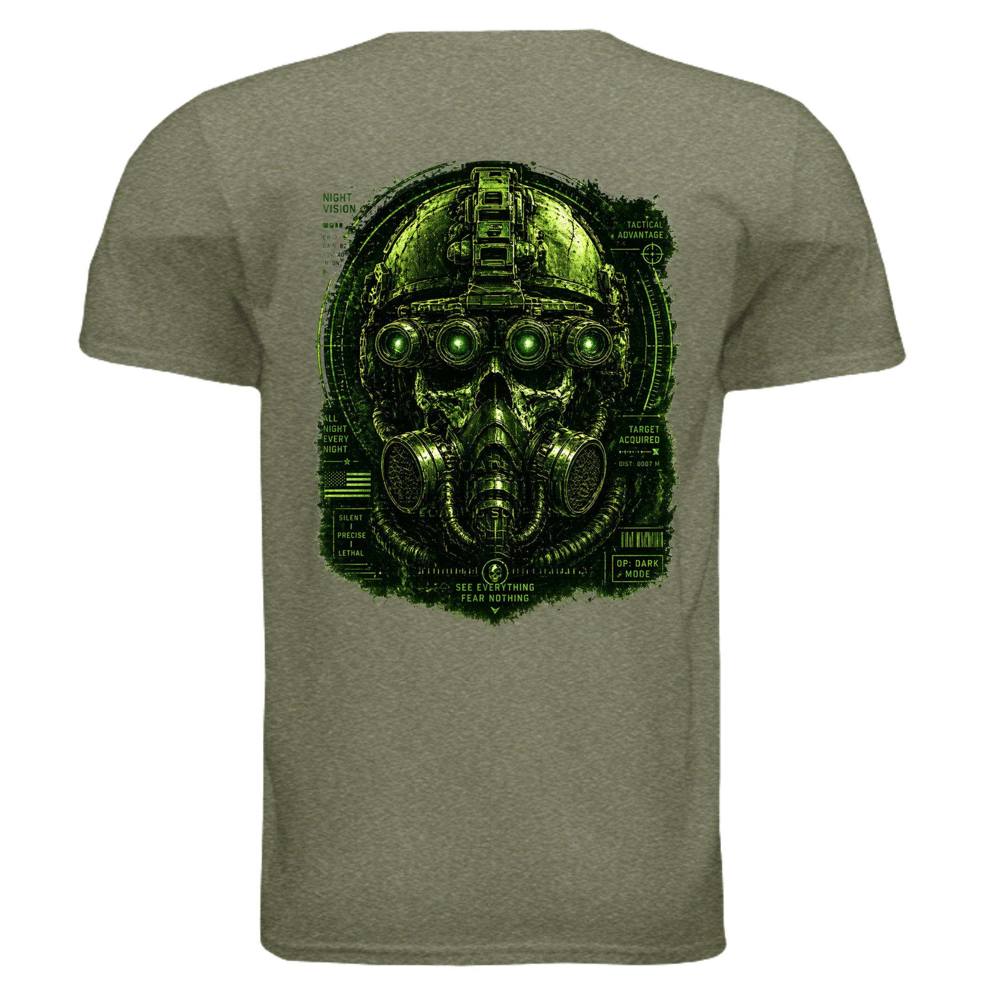 HEATHER MILITARY GREEN - G640 - BACK
