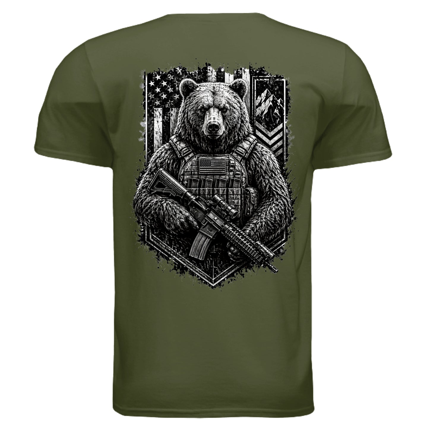 MILITARY GREEN - G640 - BACK