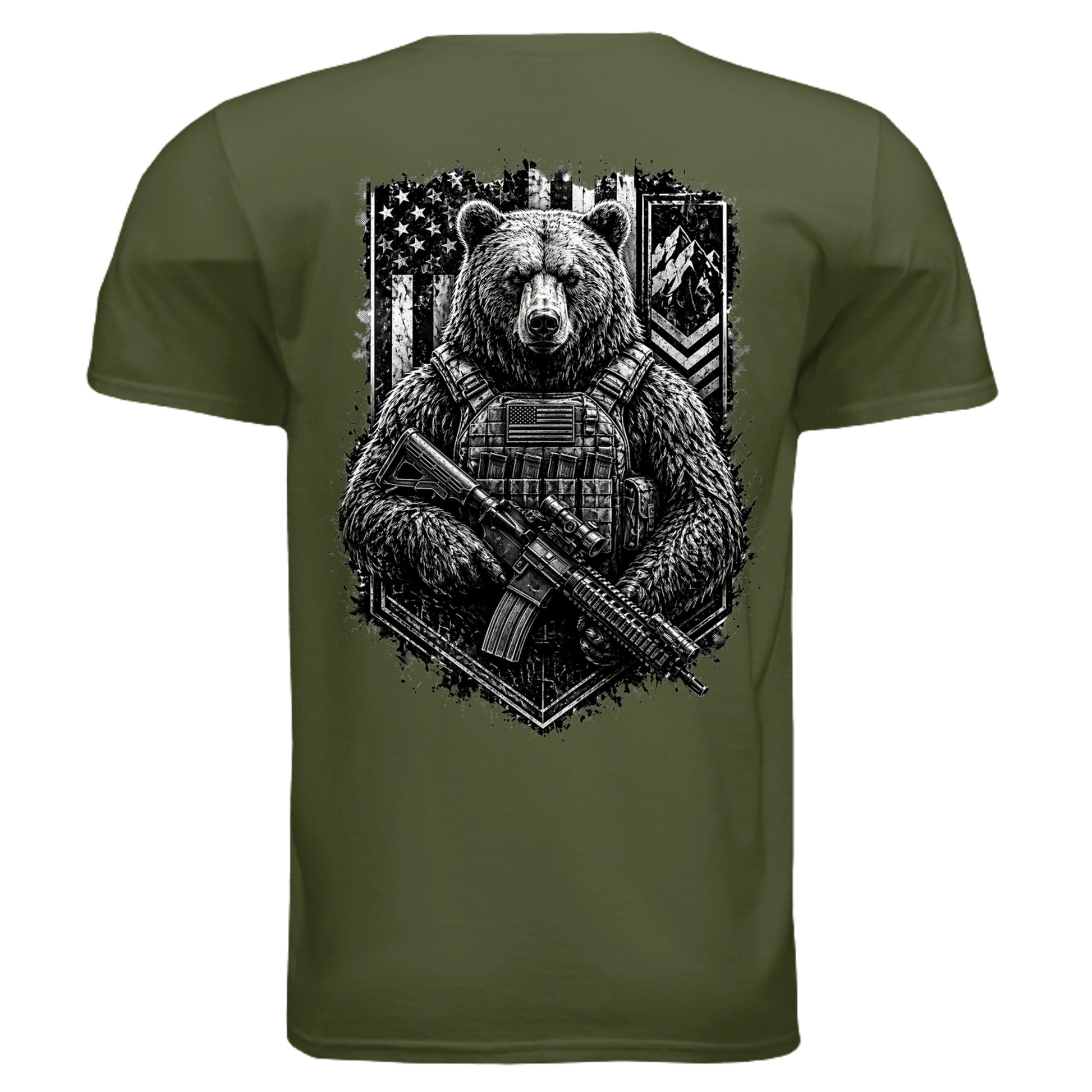 MILITARY GREEN - G640 - BACK