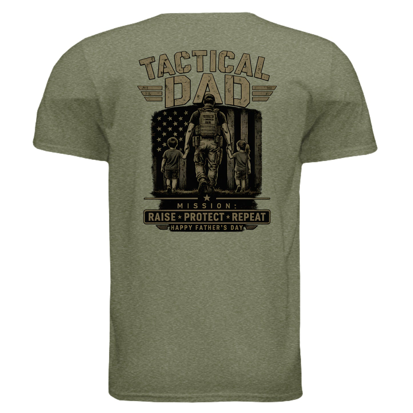 HEATHER MILITARY GREEN - G640 - BACK