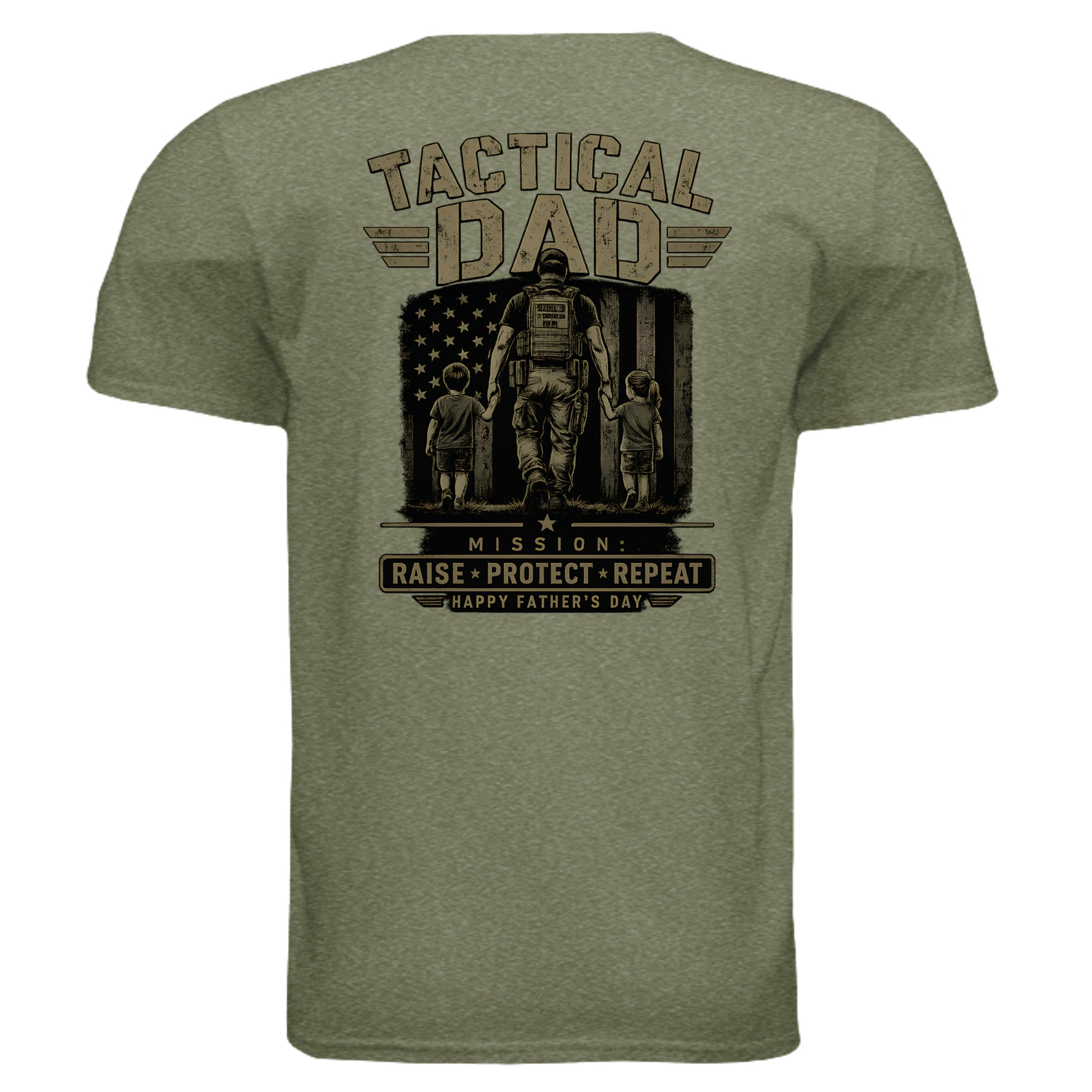 HEATHER MILITARY GREEN - G640 - BACK